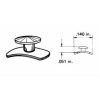 Buton Lingual Colabil Curbat Dimensiuni 3M