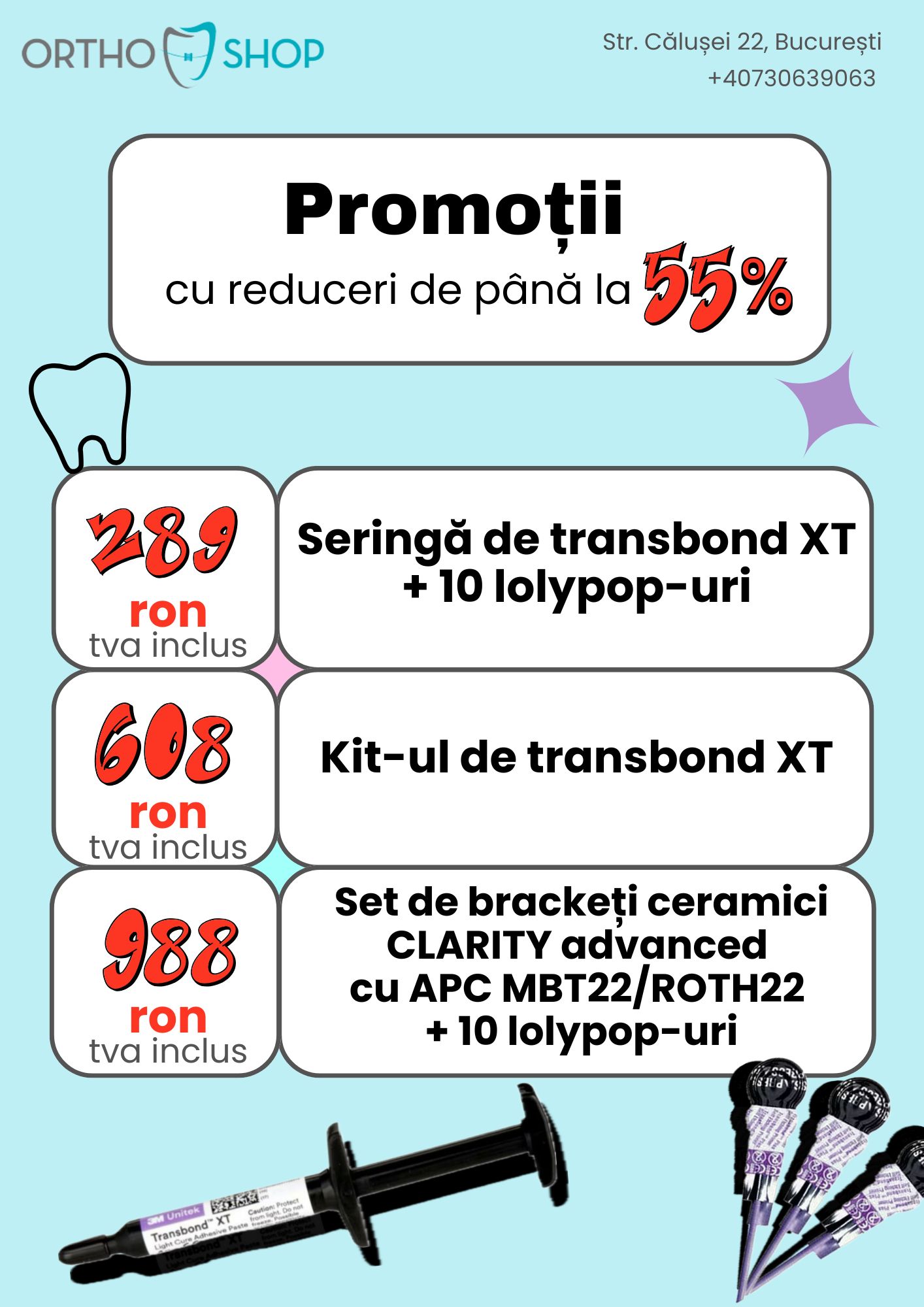 Promoții cu reduceri de până la 55%